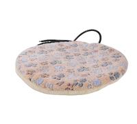 Hamwesh Heated Cat Bed, USB Powered Double Sided Soft Flannel Pet Heating Pad, Cat Heating Pad with Rechargeable Power Bank for Cats Dogs Indoor Outdoor (Light Coffee)