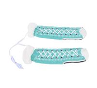 Hamwesh Heated Socks, Rechargeable Washable Thick Insulated Electric Heated Socks, USB Warm Thermal with Anti Slip Silicone, for Camping Hiking Skiing Walking Cycling (Lake Blue)