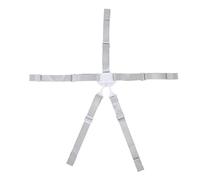 Hamwesh High Chair Straps Adjustable 5 Point Harness Baby Safety Strap Belt, Sturdy Baby Seat Belt for Strollers, Comfortable Nylon Webbing POM Buckle Harness for Everyday Use (White Button 5-Point