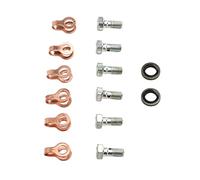 Hamwesh High Performance Return Line Banjo Screw/Fastener Kit for 6bt Well Sealed and Durable Kit Fit for 1989-1998 (Early), Metal Alloy + Rubber