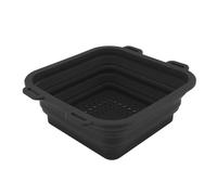 Hamwesh Ice Shower, Portable Foldable Silicone Ice Bath Tub for Fast Muscle Recovery and Enhanced Health, Cold Shower Attachment with 3 Hooks and Efficient Cooling for Home and Gym (Black)