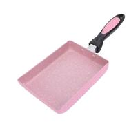 Hamwesh Japanese Omelette Pan, Easy Flip and Clean Square Frying Pan, Nonstick Egg Skillet with Comfortable Handle for Traditional Japanese Cooking Breakfast