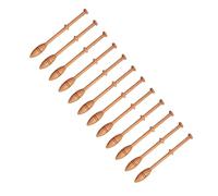 Hamwesh Lace Bobbin Wooden, 12Pcs Sturdy Beech Wood Construction Glossy Body Bobbin Lace Kit, Weaving Tools with 12 Piece Set for Hand Knitting Beginners Projects