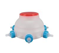 Hamwesh Lamb Feeding Bottle, Round Bottle Mouth PC Plastic Reusable Design Piglet Feeding, Calf Milk Feeder with 12 Nipples for Lambs Piglets Calves Farm Use