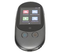 Hamwesh Language Translator Device, AI Voice Translator Supporting 85 Languages Online and 12 Offline, Portable with 2.4in Touch Screen and Dual Noise Canceling Mic (Gray)