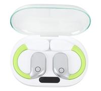 Hamwesh Language Translator Earbuds, 144 Languages BT 5.49 Translation Earbuds Translating with Three Modes 0.2 Second Speed HD Sound for Travel Business Learning (White Green)