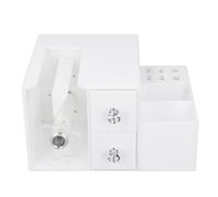 Hamwesh Lash Fan Maker, Manual Rotation Automatic Fanning Eyelash Separator, Eyelash Flowering Machine with 2 Drawers and Enlarged Side Storage Box for Professional Lash Artists and