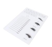 Hamwesh Lash Tray, 2 in 1 6-17mm Acrylic Eyelash Extension Tray, Lash Organizer with 12 Curvature Display, Precise Markings and Large 21x15cm Size for Artists and Beauty Salons (White)