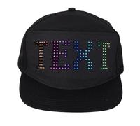 Hamwesh LED Hat, 16x32 Dots Programmable LED Display Bluetooth Mobile APP Control Editable Light Up Hat, Adjustable Smart Baseball Cap with Detachable Screen for Party Club Halloween