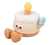 Hamwesh LED Night Lamp, Soft Silicone Birthday Cake Night Light for Kids with Phone Holder & 3 Level Dimming Rechargeable Nursery Light Bar Party