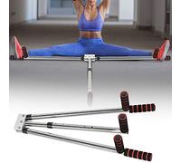 Hamwesh Leg Stretcher, 6 Hole Adjustable Length Lightweight Steel 3 Bar Leg Stretcher, Split Machine with Pull Strap for Ballet Yoga Dance Gymnastics Home Exercise