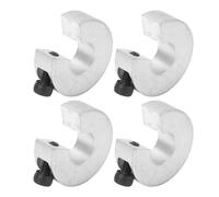 Hamwesh Linear Rail Shaft Collar, 12mm ID 30mm OD 10mm Thickness Aluminum Alloy Shaft Limit Fixing Ring with M4 Screw, Clamp on Design for CNC Machine Tools and Linear Rail