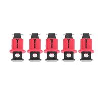 Hamwesh Lockout Tagout Kit, Push Button Outward Facing Pins for Toggle Hole Spacing 3/8in Circuit Breaker Lockout Device, Electrical Lock Out Kit with 5pcs Miniature Breaker Locks