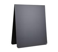 Hamwesh Magnetic Bulletin Board, Double Sided 12x10 Inch Carbon Steel Memo Board, Tabletop Display with Black Matt Powder Coated for Kitchens, Offices, Homes, Classrooms