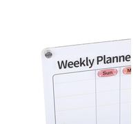 Hamwesh Magnetic Calendar for Refrigerator, Generous Space Premium Acrylic Material Acrylic Calendar for Fridge, Dry Erase Board for Fridge with Four Strong Magnets for Family