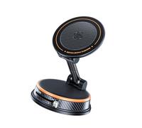 Hamwesh Magnetic Car Phone Holder, Vacuum Suction Twist Lock 360 Alloy Adjustable Magnetic Phone Holder For Car, Mount with Air Freshener For Home Gym Kitchen and IOS (Orange)