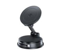 Hamwesh Magnetic Car Phone Holder, Vacuum Suction Twist Lock 360 Alloy Adjustable Magnetic Phone Holder For Car, Mount with Air Freshener For Home Gym Kitchen and IOS (Black)