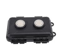 Hamwesh Magnetic Key Box, Weather Resistant ABS Material and 2 Powerful Magnets Magnetic Key Holder, Spacious Under Car Box with 4 Safety Locks and Soft Sponge Lining for