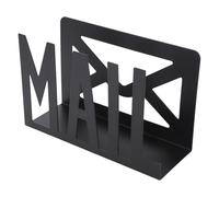 Hamwesh Mail Organizer, Large Capacity Up to 60 Envelopes Sturdy Iron Hollow Letter Design Desk Mail Holder, Compact Letter Storage Rack with Non Slip Base and Opening Design for Home