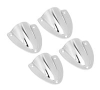 Hamwesh Marine Wire Cable Vent Cover, 4 PCS 316 Stainless Steel Clamshell Vent for Boat, with Wire Cable Hole Ventilator Cover for Sailboats, Yachts, RVs