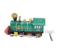 Hamwesh Mechanical, Handcrafted Retro Metal Green Portable Nostalgic Tinplate Wind Up Toy, Clockwork Toy with Accessories for Children, Collectors Decoration