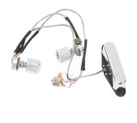 Hamwesh Metal Electric Guitar Pickup, Pre Wired with 250K Potentiometer Magnet 1T1V Control 6.35mm Output Jack for Blues Country Punk Hard Rock and Metal