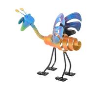 Hamwesh Metal Grasshopper Decor, Handcrafted Colorful Garden Lawn Ornament with Weather Resistant Metal for Backyard Patio Tree Outdoor Wall Art