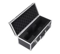 Hamwesh Microphone Carrying Case, EVA Foam Lining, Aluminum Material with Impact Resistant, Dust Proof for Travel and On Location Shoots