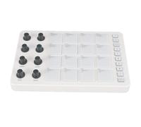 Hamwesh MIDI Pad Controller, 16 RGB Velocity Sensitive Pads, 8 Rotating Knobs, Portable with Wired USB C, Built-in Battery, for Beat Making, for Music Production