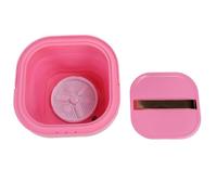 Hamwesh Mini Portable Washing Machine, Compact Foldable Design Powerful Motor Wash and Spin Dry Portable Washing Machine and Dryer, Mini and Dryer with Rechargeable (Pink)