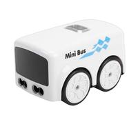 Hamwesh Mini RC Bus, Smart Toy Car with Gesture Remote Control LED Expression Light, Infrared Sensor Car, Auto Obstacle Avoidance Line Tracking RC Bus Toy (White)