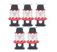 Hamwesh Miniature Circuit Breaker Lock, 12 Pack Industrial Grade PA66 Material Electrical Lockout Device, Breaker Box Lock with Push Button Catch Design for Energy Isolation OSHA