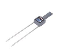 Hamwesh Moisture Tester, Portable LCD Digital Display Grain Moisture Tester High Accuracy 0-80% Range Bale with Probe for Grain Grass Straw Firewood