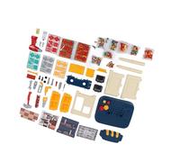 Hamwesh Mosaic Drill Set, Plastic Lifelike Simulation Electric Drill with Double Sided Toy Tool Set for Kids