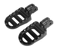 Hamwesh Motorcycle Foot Pegs, Anti Slip Adjustable Wide Footpegs for Motorcycles, Motorcycle Footboards with Removable Pins and Washers for MSX125 Monkey DAX125 ST125 CB1000R VFR1200F (Black)
