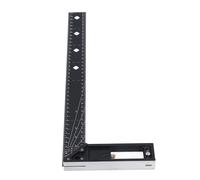 Hamwesh Multi Angle Measuring Ruler, 40cm 16in 45 90 Degree Right Angle Ruler, Woodworking with Stainless Steel Scriber for Carpenters Engineers Woodworking