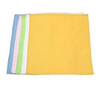 Hamwesh Musical Instrument Cleaning Cloth Set, Soft Microfiber Polishing Cloth for Guitar Violin Piano, 5 Pieces, White, Pink, Blue, Orange, Green, 9.25 X 9.25 Inch