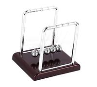 Hamwesh Newton Cradle, Conservation of Momentum Stress Relief Pendulum Balls, Physics Learning Toy with Swinging Kinetic Balls for Home Office Desk Decoration