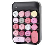 Hamwesh Number Pad, 2.4GHz Wireless 18-Key Numeric Keypad Silent Typing 12-Month Battery Life, Numpad with USB Receiver for Laptop Desktop Financial Accounting Computer (#1)