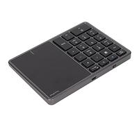 Hamwesh Numeric Keypad, Rechargeable Number Pad for Data Entry Portable Financial Accounting Keyboard Extensions with Touch Pad for Laptop PC Desktop Pro Notebook (Iron Gray)