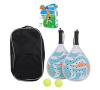 Hamwesh Padel Racket, Lightweight ABS Structure Pro EVA Paddle Tennis Racquets, Beginner Round Design with Storage Bag for Beginners Outdoor Sports (Blue Orange)