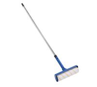 Hamwesh Paint Roller, 10 Inch Stainless Steel Extension Pole Ceiling Paint Roller, Wall Painting Kit with Splash Proof for Walls Furniture Indoor Outdoor (Blue)