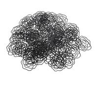 Hamwesh Paper Clips, 50pcs Rose Shape Metal Paper Clips Decorative Flower with Clear Storage Box for Office School Files Organizing Wedding Invitations DIY Scrapbooking (Black)
