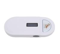 Hamwesh Pet Microchip Scanner, Portable 800mAh Rechargeable Animal Tag Scanner Handheld Microchip Reader with High Brightness Display for FDX B EMID Animal Management Farm Railway (White)