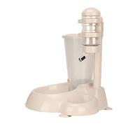 Hamwesh Pet Water Dispenser, Rotatable and Liftable Auto Feeder with 500ML Drinking Water Bucket and 800G Grain Storage Bucket for Dogs Cats