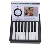 Hamwesh Piano Calendar, Playable Miniature Mini Piano, Music Desk Calendar and Desktop Ornament with World Famous Songs and Innovative Playing Method for Office Desks, Study Tables, and (Black)