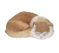 Hamwesh Plush Cat, Soft Fleece Lifelike Stuffed Animal with Bright Eyes for Office Decor Car Home Bedroom Kids Adults Use