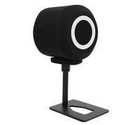 Hamwesh Pop Filter, Noise Reduction Windscreen for Plosives and Airflow Disruption, Sound Absorbing Foam with Mic Stand and Clip for Condenser Microphone Recording Studios Home Office