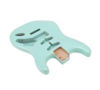 Hamwesh Poplar Electric Guitar Body Fit for ST SSH Pickups Double Lock Vibrato Bridge, Light Green Finished Replacement Solid Wood with Pre-Drilled Holes Neck Pocket 5.7cm for Right