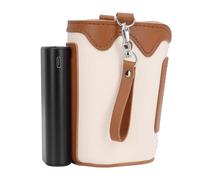 Hamwesh Portable Bottle Warmer, 21 Gears Temperature Adjustable Rechargeable Bottle Warmer, Universal Milk Bag with Digital Display for Travel Home Baby (Brown)